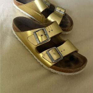 Gold Buckle Sandals